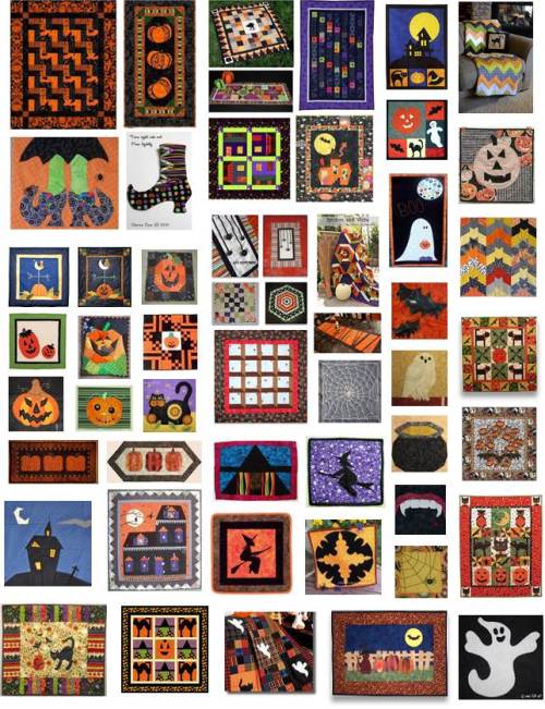 Free Halloween quilt patterns